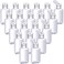 Patelai 50 Pcs Clear Empty Travel Bottles 30 ml/ 1 oz Flip Cap Empty Hand Sanitizer Bottles Container Portable Refillable Flip-top Container for Travel Outdoor Camping Business Trip