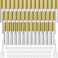 Patelai 40 Pieces Empty Lip Gloss Tubes Containers Clear Lip Balm Bottle with Rubber Stopper and 2 Pieces Funnels for Women DIY Makeup Lip Samples(10 ml,Gold)