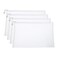 PATIKIL Mesh Zipper Bags, 4 Pack Nylon A4 Size Pen Pencil Travel Cases Toiletry Cosmetic Makeup Pouches Zipper Files Purse Organizer for Office, White