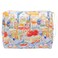 PAZIMIIK Cotton Makeup Bag for Women Large Quilted Travel Cosmetic Pouch Girls' Make Up Organizer,Little Bunny