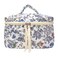 PAZIMIIK Cotton Makeup Bag for Women Large Quilted Travel Cosmetic Case Girls&amp;#39; Make Up Organizer,Leaf White