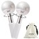 360 Rotating Ice Globes for Face &amp; Eyes, Unbreakable Stainless Steel Cryo Sticks for Beauty Routines, Facials Cold Roller Colling Globes for Puffiness, Wrinkles, Dark Circles, Headaches