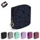 4.5 inch Mini Makeup Bag, Small Cosmetics Bag for Purse with Ring Buckle, Portable Travel Makeup Pouch for Wedding/Christmas/Birthday (Navy Blue)