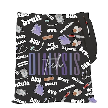 POFULL Dialysis Nurse Gifts Dialysis Technician Cosmetic Bag Dialysis Patient Care Tech Gift