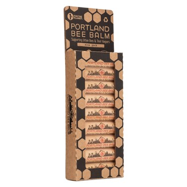 Portland Bee Balm All Natural Handmade Beeswax Based Lip Balm, Rose Garden 9 Count