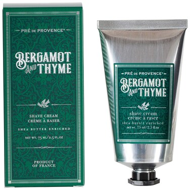 Pre de Provence Bergamot &amp; Thyme Men's Fragrance Collection, Shave Cream, 75 ML