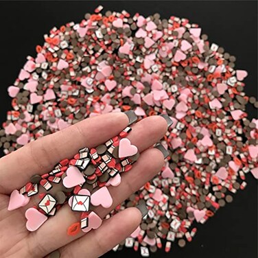 PrettyG 50g Pack Mixes Slices Supplies Polymer Soft Clay DIY Decoration for Resin Nail Art Slime Cake Dessert MS10