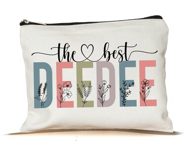 PTDShops The Best Deedee Makeup Bag - Mothers Day Makeup Bag - Cute Deedee Cosmetic Bag - Gift Birthday Deedee Makeup Bag - Best Deedee Cosmetic Bag - Gift Deedee Zipper Makeup Bags Travel