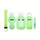 PUEZOKLY 5pcs/set Travel Bottle Chapstick Lanyard Keychain Holders with lipstick Holder With Spray Bottle Reusable Lip Balm Pouch Protective Cases