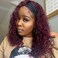 Headband Wig Human Hair Deep Wave 99J Human Hair Headband wigs for women Glueless None Lace Front Wig Machine Made 150% Density headband wig human hair with Headbands (12Inch)