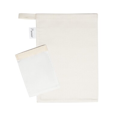 Exfoliating Glove for Body and Face - Natural Floss Silk - Scrub Mitts for Shower and Face Peeling &ndash; Dead Skin Remover - Turkish Bath Hammam Kese