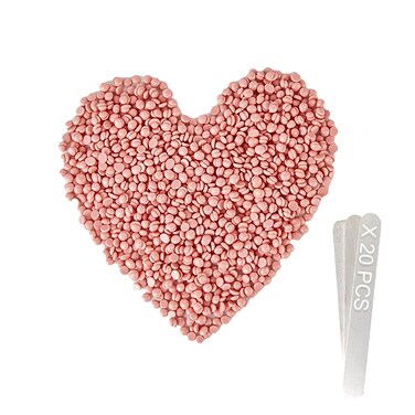 Wax Beads for Hair Removal, 2.5lbs Hard Wax Beads for Leg, Bikini, Back, Armpit, Chest, Eyebrow, Body Waxing Beans Bulk for Brazilian, Painless Wax with Sticks for Women, Men (Rose Scent)