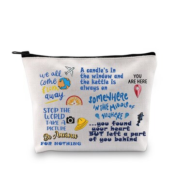 PXTIDY Broadway Musical Makeup Bag Come From Away Musical Themed Broadway Gift Musical Theatre Gift Broadway Theater Gift