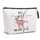 Goat Gifts for Goat Lovers Funny Goat Supplies Goat Birthday Gifts for Goat Animal Lover Women Teen Women Women Sisters Friend Christmas Makeup Bag Travel Toiletry Bag Just A Women Who Loves Goats