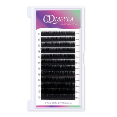 Eyelash Extensions Individual Lashes 0.07 D Curl Classic Volume Lash Extensions Supplies 8-16mm Length Single Eyelashes Extensions Mixed Tray(8-16mm, 0.07 D Curl)