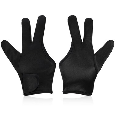 2pcs Heat Resistant Gloves for Hair Styling Curling Wand Professional 3 Finger Mittens Glove Iron Barber Glove Reusable Straightener Heat Protector Glove Curling Wand Flat Iron Hot Protection Gloves