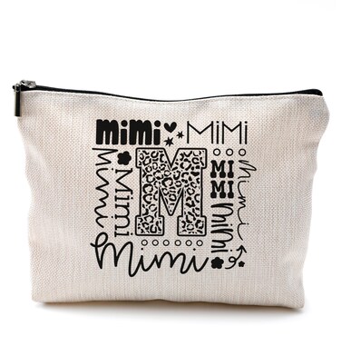 Mimi Gifts Makeup Cosmetic Bag - Mimi Mothers Day Gifts, Mimi Gifts for Grandma, Best Mimi Ever Gifts, Mimi Small Makeup Bag for Purse, Grandma Gifts from Grandchildren