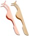 Eyelashes Applicator Tool,Lash Tweezers Stainless Steel for Wearing and Removing Eyelashes (2 PCS)