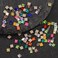 100Pcs Mini Glass Crystal Nail Art Rhinestones Nail Gems, Multishape Flatback Rhinestone Diamonds Stone,Small Size Crystal AB Rhinestones for DIY Crafts Clothing Shoes Nail Art (Square Shaped)