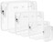 4 packs Clear Bogg Bag Pouches for Bogg Bag Accessories Clear Beach Tote Bag Storage Travel Cosmetic Organizer (White)
