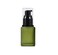 QUUPY 2oz Green Empty Upscale Glass Lotion Pump Bottle Refillable Liquid Foundation Container Dispenser Storage Vial Essence Emulsion Sample Case 60ml