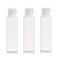 QUUPY 3Pcs 100ml/3.4oz Empty Refillable Clear Plastic Soft Tube Squeeze Bottle With Flip Cap Travel Bottle Makeup Cosmetic Toiletries Packing Storage Containers for Shampoo Shower Gel Toner Lotion