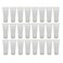 QUUPY 24Pcs 30ml/1oz Empty Refillable Plastic Squeeze Cosmetic Soft Tube Vial Bottles with Flip Cover Makeup Travel Sample Packing Storage Toiletries Container for Facial Cleaner Body Lotion