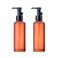 2PCS 100ML Empty Glass Pump Bottles Premium Frosted Bottle Lotion Dispenser Cosmetic Container Jar with Black Pump Top for Kitchen Bathroom Countertop Laundry Room