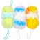 Loofah Sponge Luffas Shower Puff Pouf Ball Exfoliating Body Back Scrubber for Men&amp;Women(3-Pack)