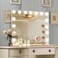 Hollywood Vanity Mirror with Lights, 15 Led Bulbs，3 Color Lights，Make Up Lighted Mirror, Aluminum Metal Frame,USB Charging Port（23" x 18"）