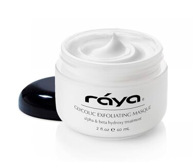 Raya Glycolic Exfoliating Masque with AHA and BHA (G-611)   Exfoliating Facial Treatment Mask for All Non-Sensitive Skin   Made with Alpha and Beta Hydroxy Acids