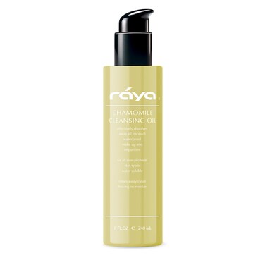 Raya Chamomile Facial Cleansing Oil (154)   Natural and Organic, Water-Soluble Oil Cleanser and Water-Proof Make-Up Remover For All Skin   Made With Chamomile and Lavender Oils