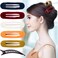 RC ROCHE ORNAMENT 6 Pcs Womens Side Slide Flat Oval Clip Styling Plastic Comfortable Hold Strong Grip No Slip Beauty Accessory Girls Ladies Pin Jaw Claw Clamp Clips, Large Classic Multicolor