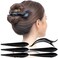 RC ROCHE ORNAMENT 6 Pcs Womens Hair Clip Professional Styling Sectioning Inner Teeth Curve Durable Alligator Duck Bill Jaw Strong Secure Grip Salon, Small Classic Multicolor