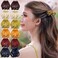 RC ROCHE ORNAMENT 12 Pcs Womens Octopus Claws Jaw Pumpkin Hair Clips Interlocking Teeth Strong Hold No Slip French Clutcher Clamp Classic Beauty Fashion Accessory, Small Classic Multicolor