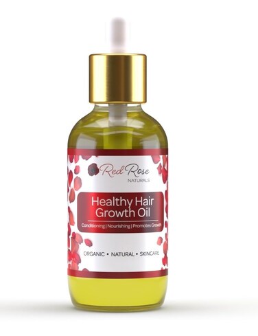 Hair Growth Oil - Rosemary, Black Seed, Argan, Peppermint for Strong Hair, Dry Scalp, and Edges Care, Cruelty-Free, Plant-Based Ingredients - 1 fl. oz