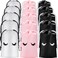 Reginary 60 Pieces Eyelash Cosmetic Bags Mini Small Lash Aftercare Bag Shampoo Bath Bags Plastic Organizer Jewelry Storage Gift Bag Pack for Travel Packaging Small Business, 3 Colors, 4 x 6 Inch