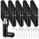 30 Pieces Refillable Perfume Atomizer Mini Refillable Spray Perfume Bottle in 5 ml with 10 Perfume Dispenser Pump Transfer Tool Travel Perfume Bottle Small Refillable Scent Pump Case (Bright Black)