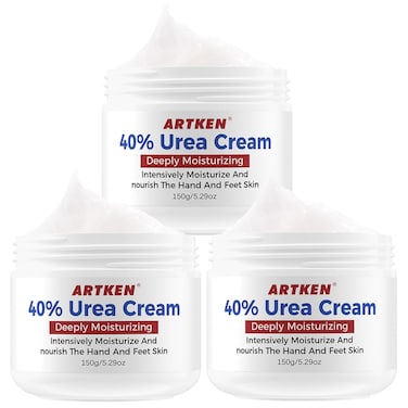Urea Cream 40%, Keratolytic Foot Cream for Dry Cracked Heels, Feet, Knees, Elbows, Hands, Cuticle, Callus Remover, Skin Barrier Repair (3)