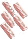 Bridesmaid Gifts Set of 10 - Set of 10 Rose Gold Bridal Party Nail Files (2) Bride, (2) Maid of Honor, (6) Bride Squad - Bridesmaid Proposal Box - Emery Board (2 Bride, 2MOH, 6Bsq)