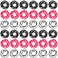 Riceshoot 36 Pcs Cheer Scrunchies Cheer Hair Accessories Cheerleader Gifts Cheer Hair Ties Cheerleading Head Bands Elastics for Women Girls Cheer Team Player Birthday Holiday Party Gift, 3 Colors