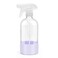 Glass Spray Bottles with Silicone Sleeve Protection, Empty 16 oz Refillable Containers, Reusable Spray Bottles with Adjustable Nozzle for Hair, Cleaning Solutions, 1 Pack Purple