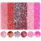 RODAKY Resin Rhinestones Kits 2/3/4/5mm Flatback Jelly Rhinestones Bulk Bedazzling Crystal Gems Beads Stone for Manicure DIY Crafts Mugs Bottles Tumblers Clothes Face Makeup (Pink)