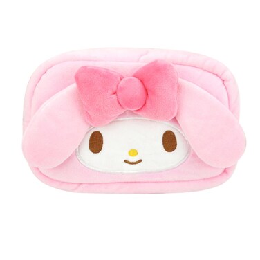 Roffatide Small Women Cosmetic Bag Anime My Melody Makeup Bag Portable Zipper Pouch Case Pink