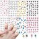 8 Pcs Cute Cartoon 5D Embossed Nail Art Stickers, Anime Kawaii Design Self-Adhesive Nail Stickers, Suitable for Ladies, Girls and Children's Nail Art Decoration