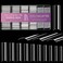 700pcs Square Nail Tips No C Curve Clear Straight Nail Extension Acrylic Nails Tip XXL For Nail Salons Nail Art Design With Box