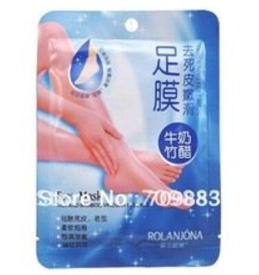 7pairs=14pcs Milk Bamboo Vinegar Remove Dead Skin Foot Skin Smooth Exfoliating Feet Mask Foot Care