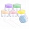 RONRONS Small Travel Jars 0.5oz Leak Proof Travel Size Cream Containers Jar with Lids for Cosmetic Sample Moisturizer Lotion Lip Balm 15ml 6 Pcs