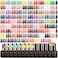 ROSALIND 100PCS Gel Nail Polish Set, 92 PCS Colors Gel Polish Set with 8 Bottles of Base and Glossy Matte Top Coat Starter Nail Set Suitable for All Seasons Gift for Women