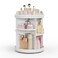 Rotating Makeup Organizer, 360&deg; Spinning Skincare Organizers, Adjustable Layer Cosmetic Storage Lazy Susan Makeup Organizers for Dresser Bathroom, Medium, White